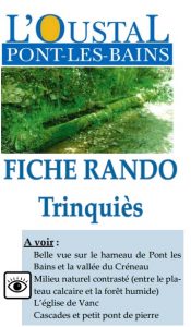 Fiche randonnée Trinquiès